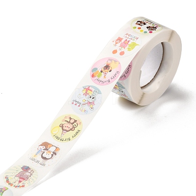 Birthday Themed Pattern Self-Adhesive Stickers DIY-E023-08G-1