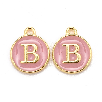Golden Plated Alloy Enamel Charms X-ENAM-S118-07B-1
