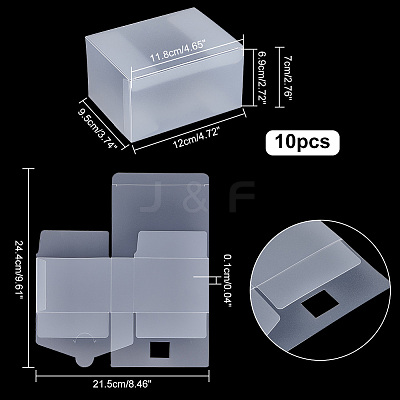Removable Transparent Plastic Box CON-WH0085-46-1