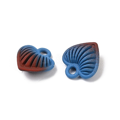Spray Painted Alloy Pendants PALLOY-S038-15A-1