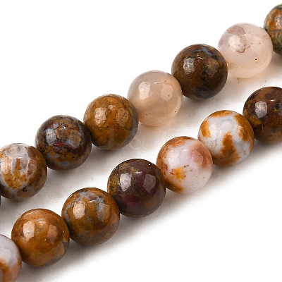 Natural African Opal Beads Strands G-S390-06-6mm-1