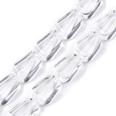Transparent Glass Beads Strands GLAA-N001-48-1