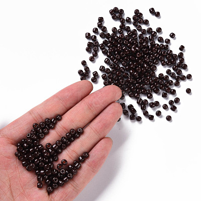 Baking Paint Glass Seed Beads SEED-S003-K18-1
