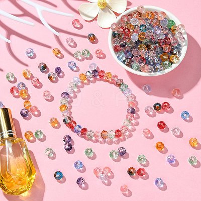 300Pcs Transparent Baking Paint Glass Beads GLAA-CJ0002-46-1