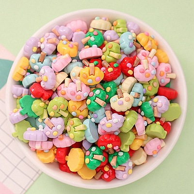 Opaque Resin Cabochons CRES-F030-01C-1