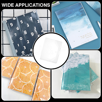 Rectangle A5 PVC Book Covers OFST-WH0050-012-1