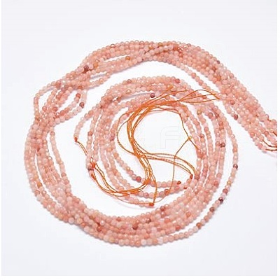 Natural Pink Aventurine Beads Strands G-J002-12-1