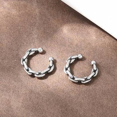 316 Stainless Steel Hoop Nose Rings AJEW-C044-05C-AS-1