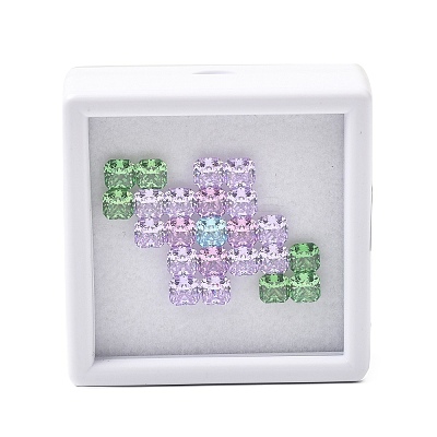 23Pcs Cubic Zirconia Cabochons CU-F002-05G-1