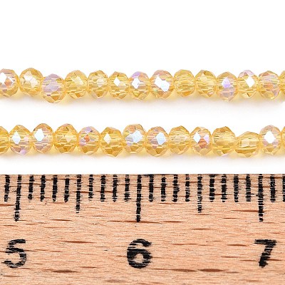 Electroplate Glass Beads Strands EGLA-A044-T1mm-L03-1