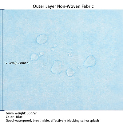 3 Layer Non-Woven Fabric Kit for DIY Mouth Cover AJEW-WH0105-29B-1