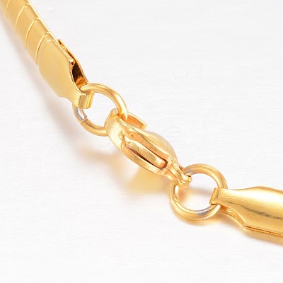 304 Stainless Steel Necklaces X-NJEW-D274-02G-1