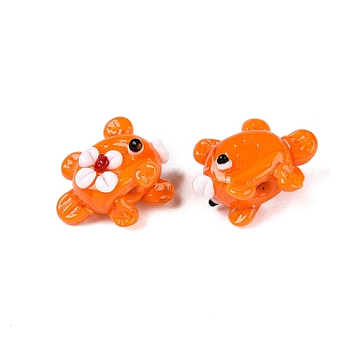 Handmade Lampwork Bumpy Beads Strands LAMP-T021-25A-1
