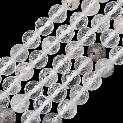 Natural Herkimer Diamond Beads Strands GG-NH0014-D03-6mm-1