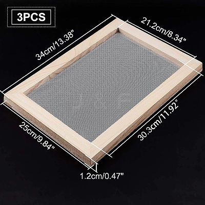 Wooden Paper Making DIY-WH0171-49D-1