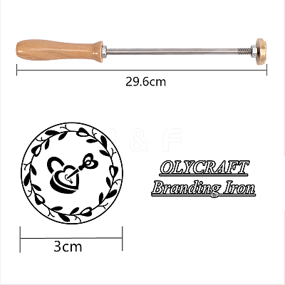 Stamping Embossing Soldering Brass with Stamp AJEW-WH0113-15-128-1