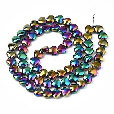 Electroplate Glass Beads Strands EGLA-S188-14-C02-1
