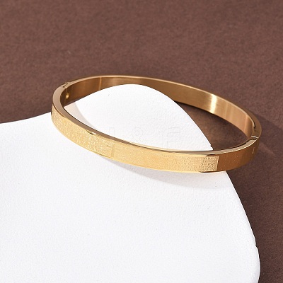 304 Stainless Steel Hinged Bangles for Women BJEW-B161-10G-1