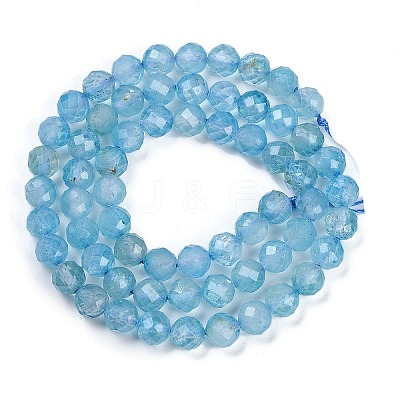 Natural Blue Topaz Beads Strands LS-G-F782-B07-05-1