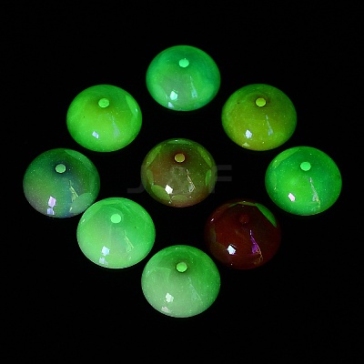 UV Plating Transparent Acrylic Beads OACR-Z013-04-1