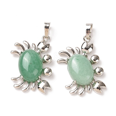 Natural Green Aventurine Pendants G-D469-01P-03-1