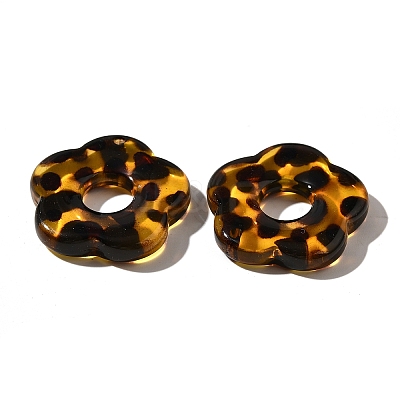 Transparent Acrylic Pendants OACR-D303-01B-1