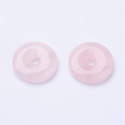 Natural Rose Quartz  Pendants G-F524-B10-1