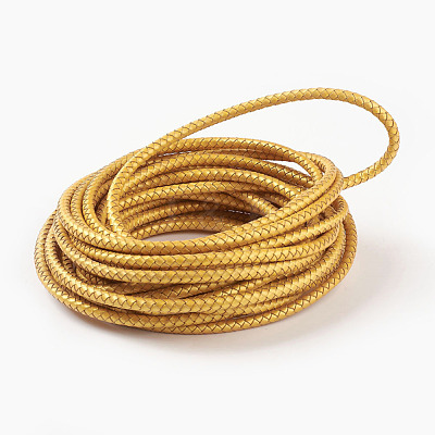 Braided Leather Cord with Core WL-F009-B12-6mm-1