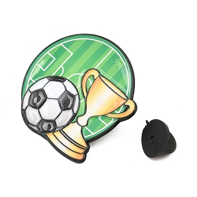 Sports Theme Football & Trophy Enamel Pins JEWB-L023-02D-EB-1