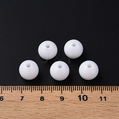 Opaque Acrylic Beads X-MACR-S370-C10mm-01-1