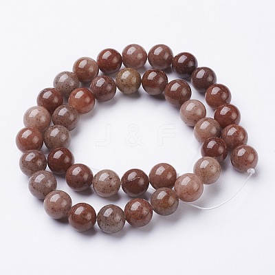Natural Purple Aventurine Beads GSR10mmC025-1