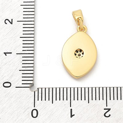 Brass Micro Pave Cubic Zirconia Pendents KK-M303-01G-11-1