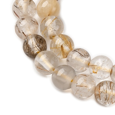 Natural Rutilated Quartz Beads Strands G-D314-A01-4mm-1