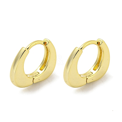 Brass Hoop Earrings EJEW-L211-010T-G-1