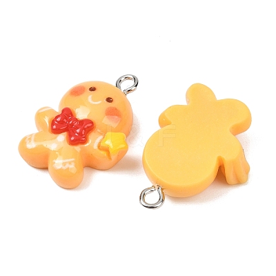 Christmas Opaque Resin Pendants RESI-I350-01B-1