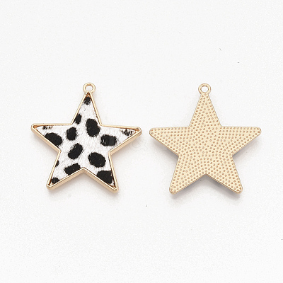 Eco-Friendly Cowhide Leather  Pendants FIND-N049-02N-1