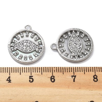 304 Stainless Steel Shell Pendants STAS-R150-10P-1