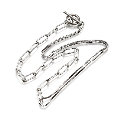 Non-Tarnish 304 Stainless Steel Chain Necklaces X-NJEW-JN02767-1