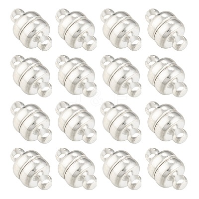 Brass Magnetic Clasps with Loops X-KK-H361-S-1