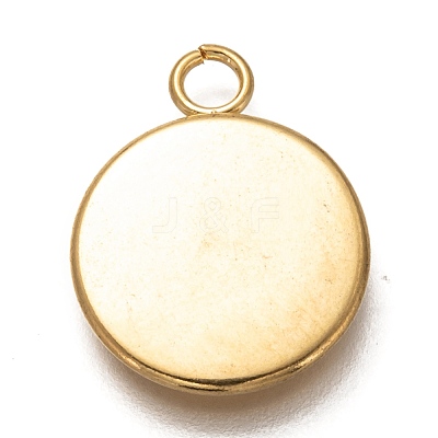 304 Stainless Steel Pendant Cabochon Settings X-STAS-Z030-01H-G-1
