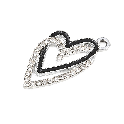 Alloy Rhinestone Pendants RB-CBA332B-07A-P-1