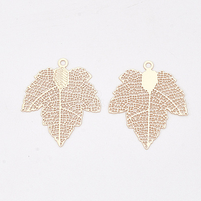 Autumn Theme Brass Pendants X-KKC-S001-017KC-1
