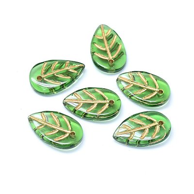 Transparent Glass Pendants GLAA-H016-08H-6-1