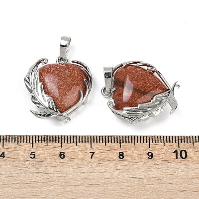 Synthetic Goldstone Pendants G-Q025-01P-09-1