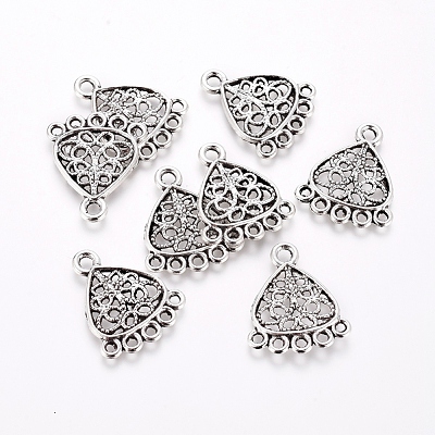 Tibetan Style Alloy Chandelier Components TIBE-G019-03AS-1