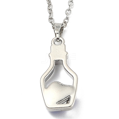 Alloy Resin Pendant Necklaces NJEW-B0003-08P-1