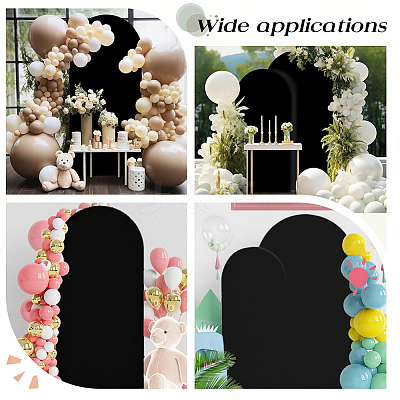 2Pcs 2 Styles Polyester Wedding Arch Cover Cloth FEPA-CN0001-02C-1