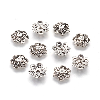 Tibetan Style Alloy Bead Caps LF10883Y-1