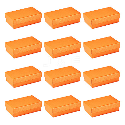 Rectangle Cardboard Paper Jewelry Box LS-CON-TAC0015-01G-1