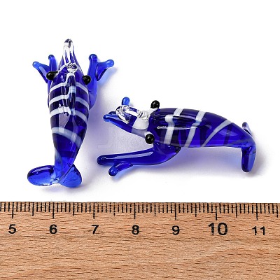 Handmade Lampwork Pendants LAMP-Z013-02B-1